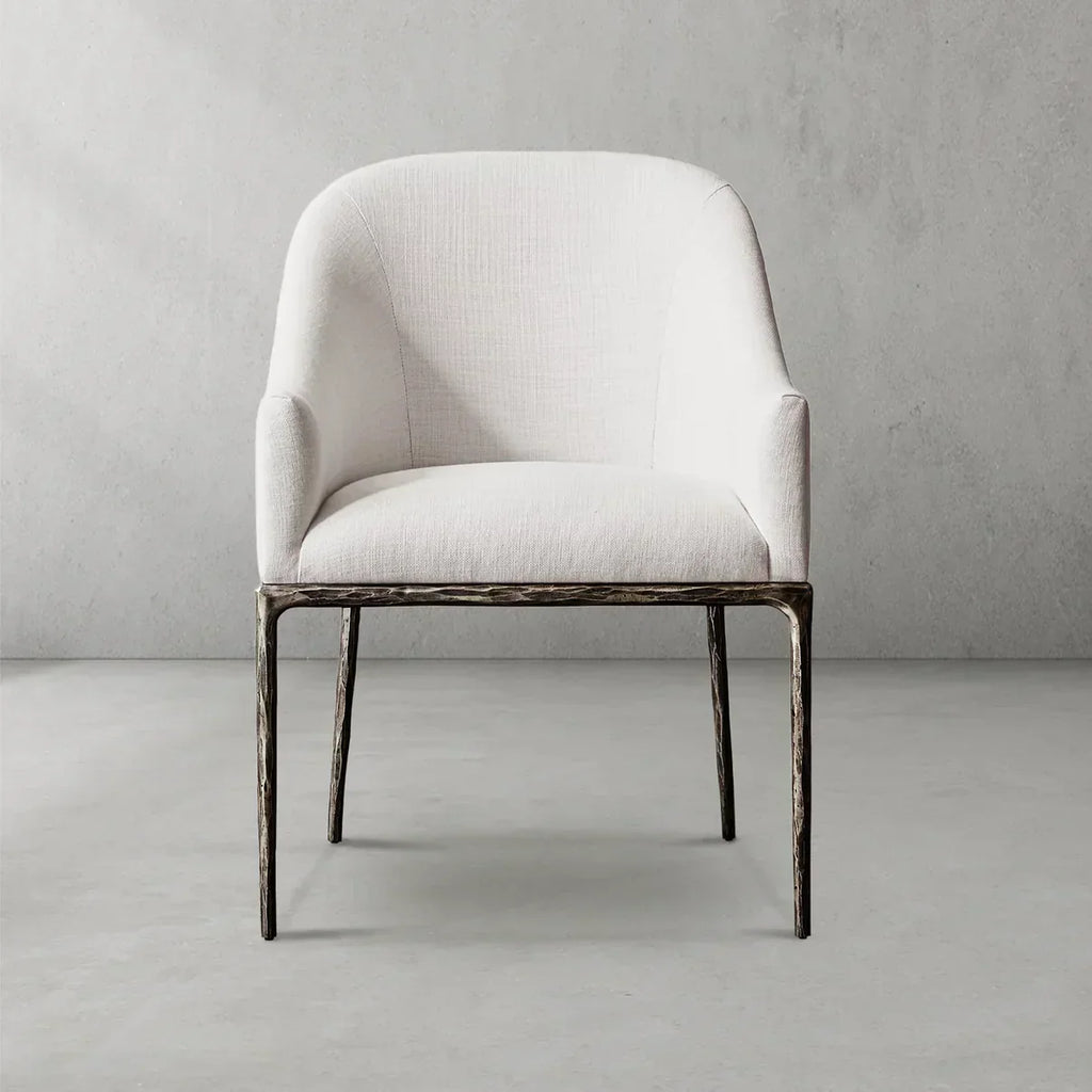 Thomson Slope Fabric Dining Armchair