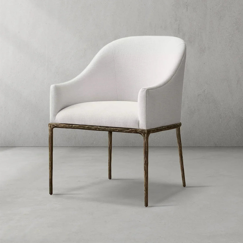 Thomson Slope Fabric Dining Armchair
