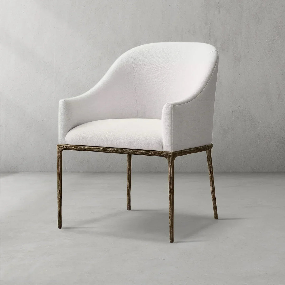 Thomson Slope Fabric Dining Armchair