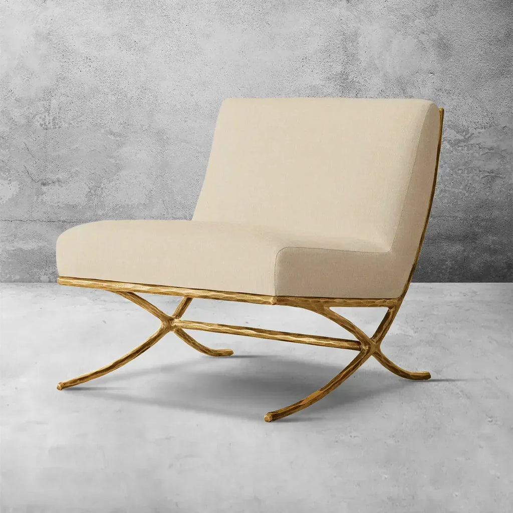 Thomson X-base Leather Slipper Chair