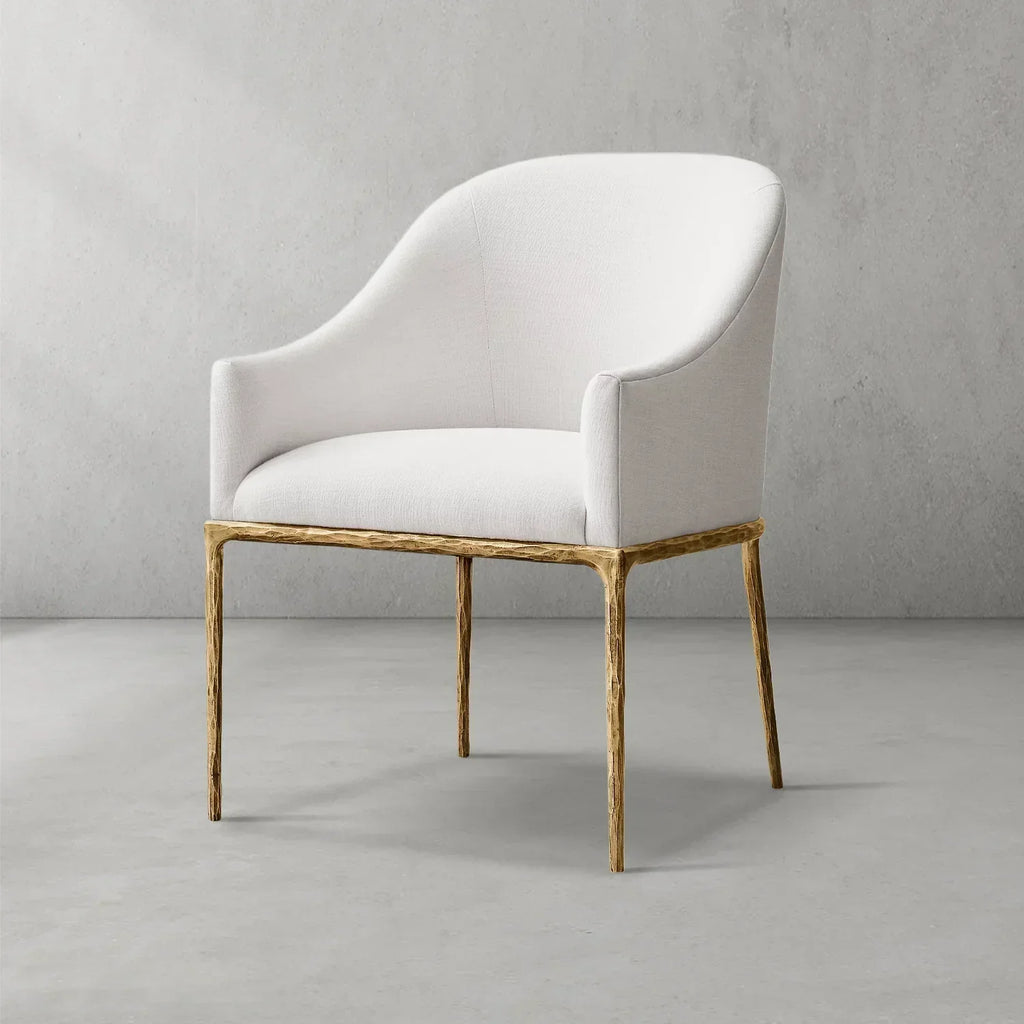 Thomson Slope Fabric Dining Armchair