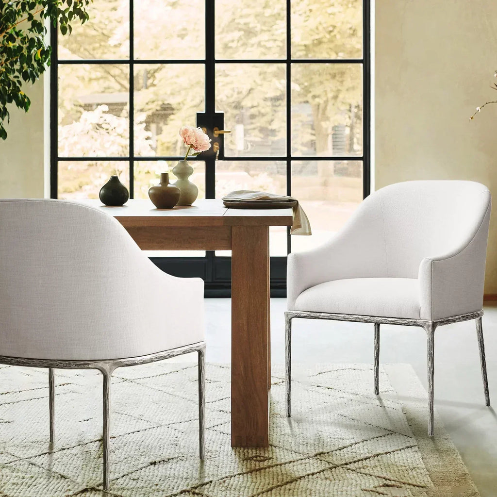 Thomson Slope Fabric Dining Armchair