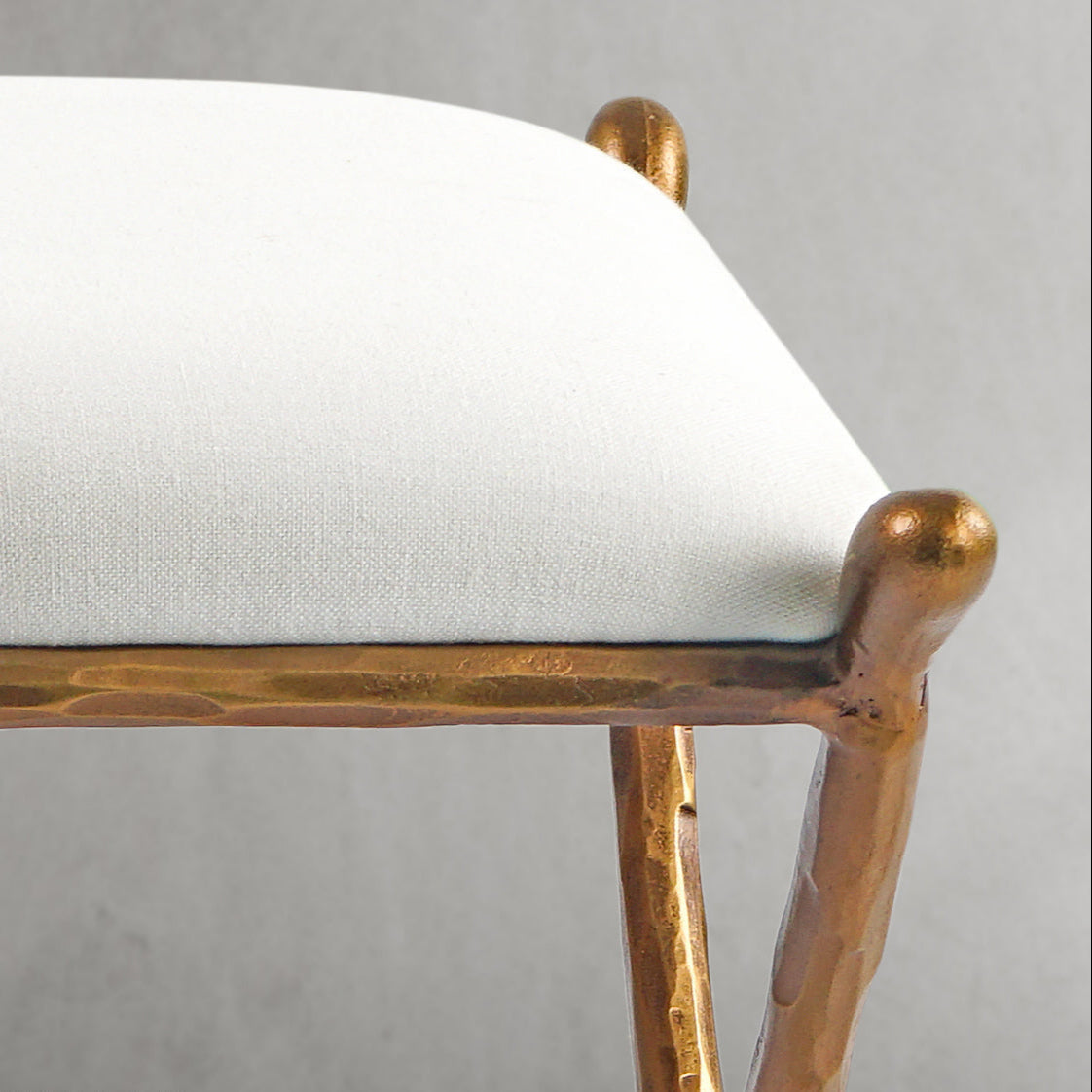 Thomson Horn Fabric Base Stool