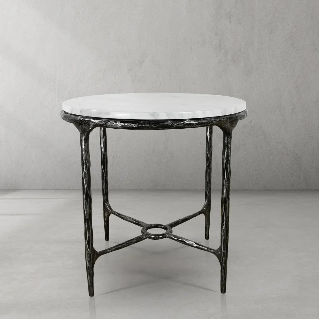 Thomson Round Marble Side Table 18" 22"
