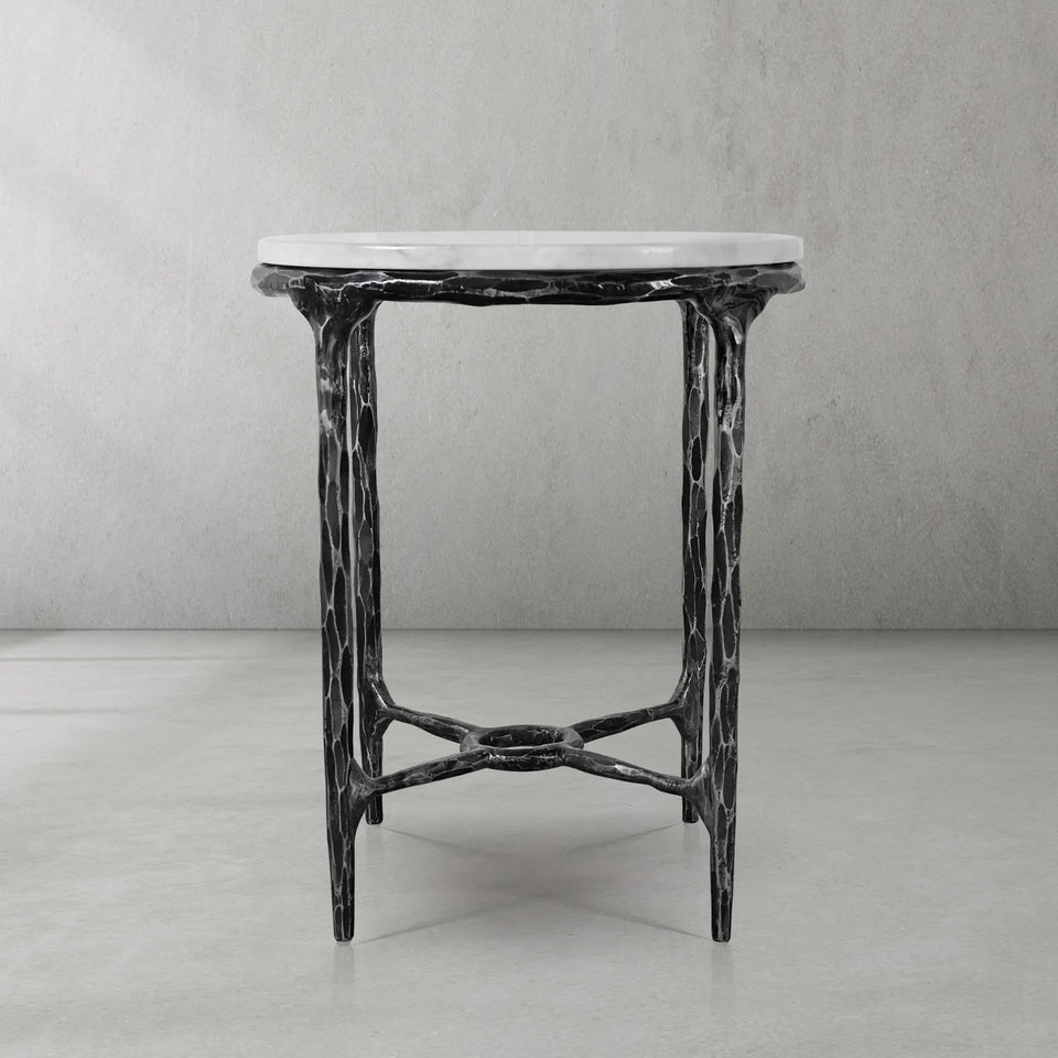 Thomson Round Marble Side Table 18" 22"