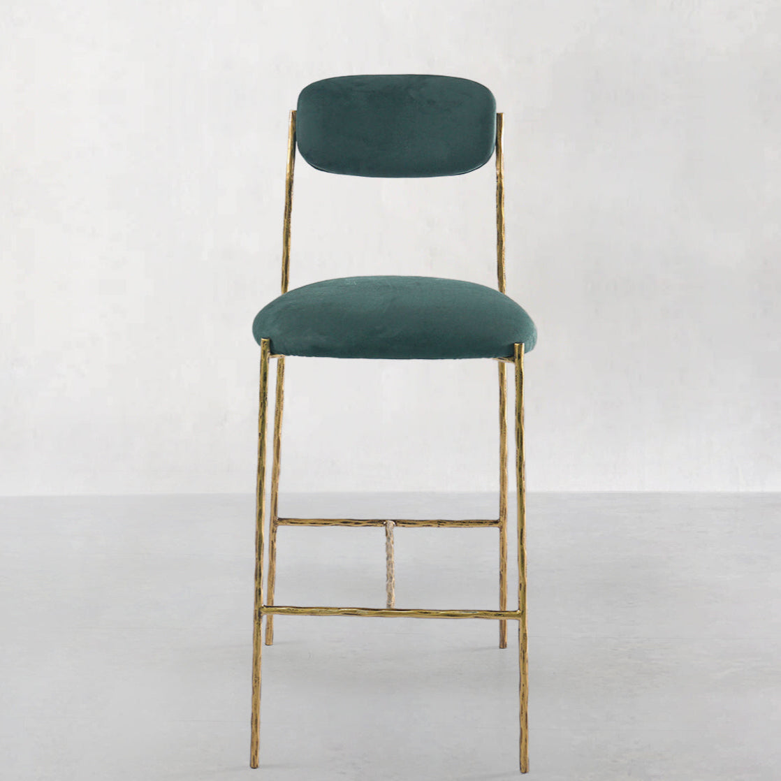 Thomson Green Fabric Bar Stool