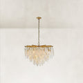 Coisini Ethereal Alabaster Semi-Flush Chandelier 40"D