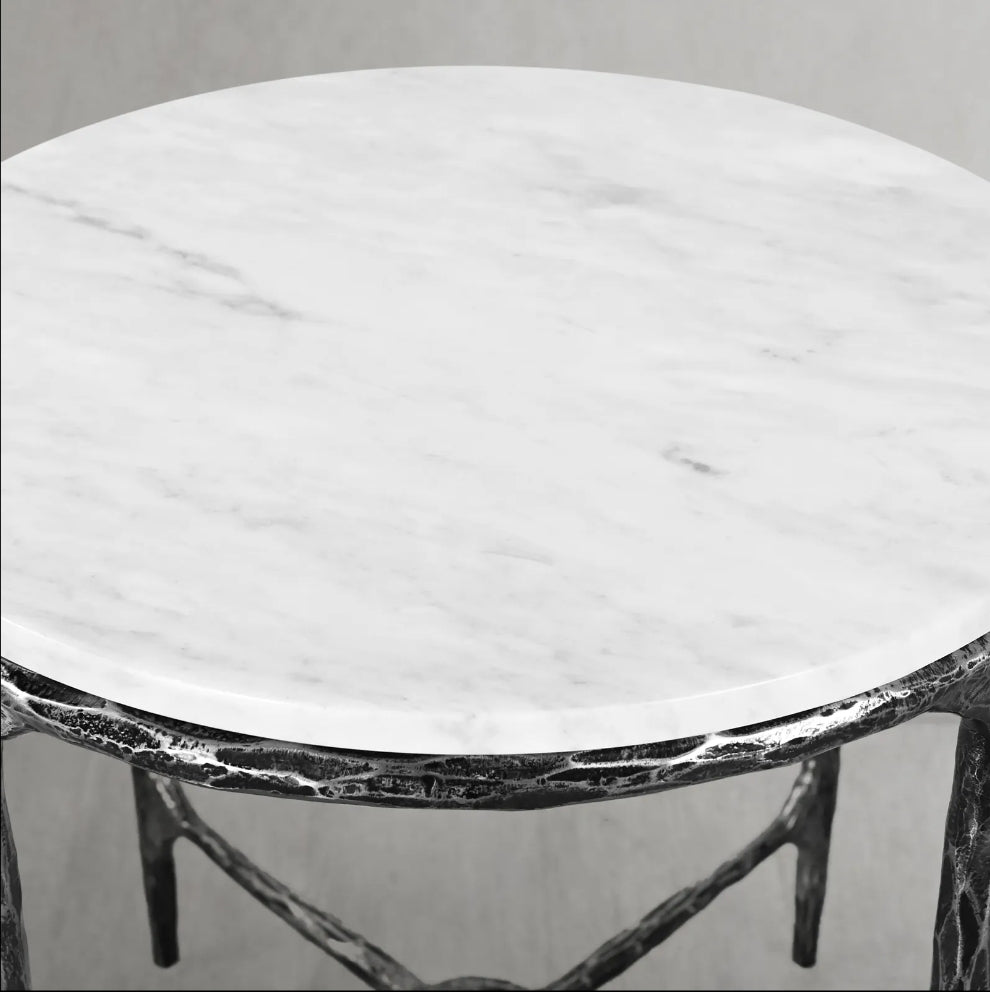Thomson Round Marble Side Table 18" 22"