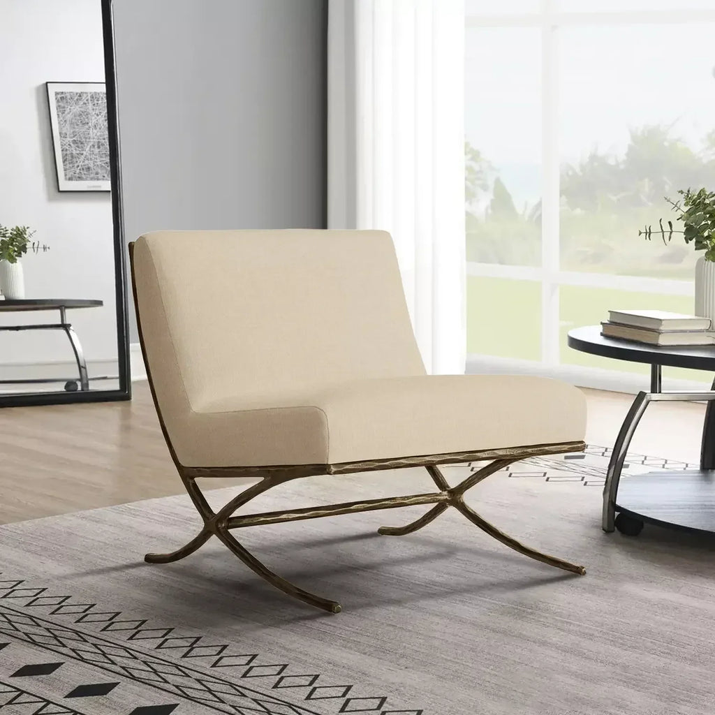 Thomson X-base Leather Slipper Chair