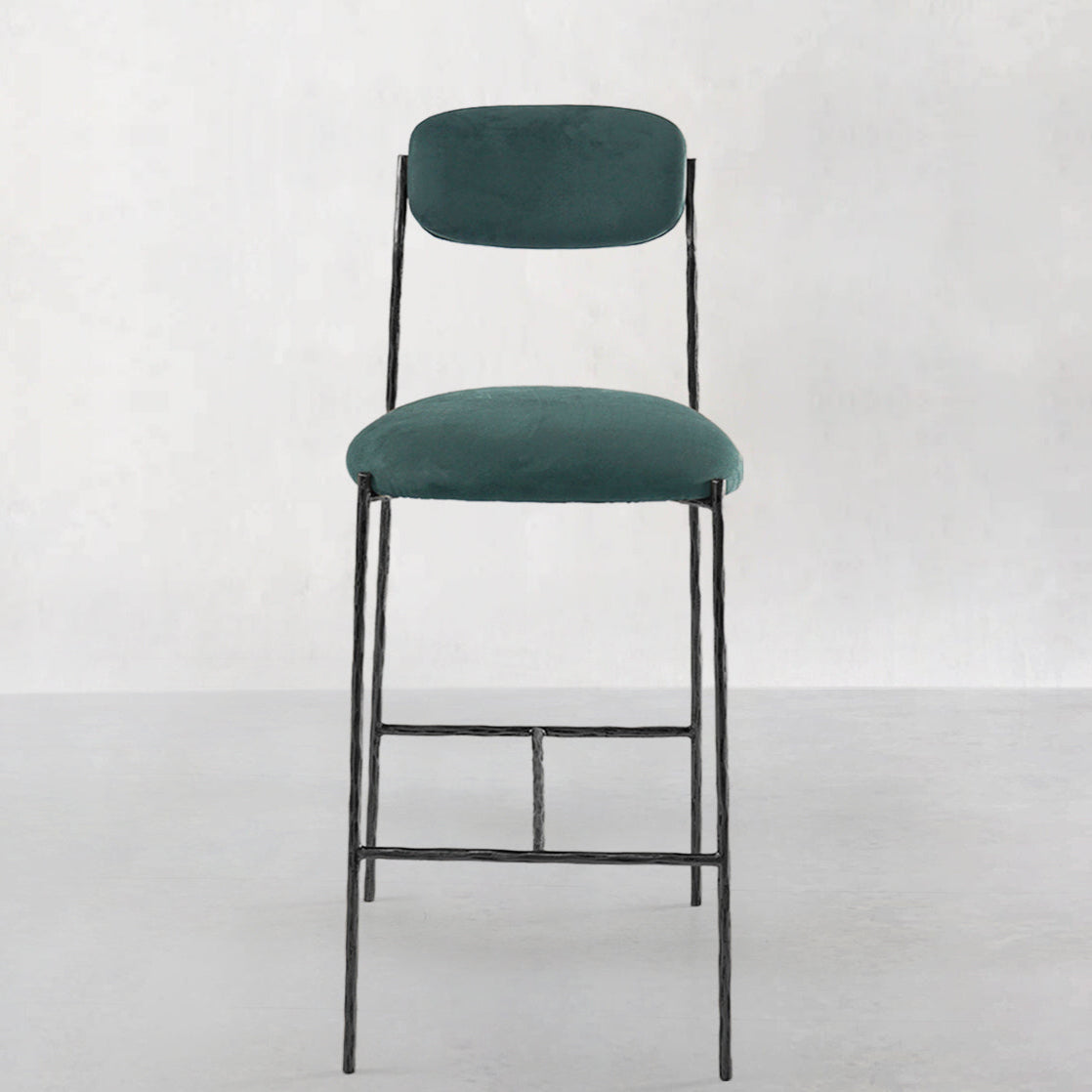 Thomson Green Fabric Bar Stool