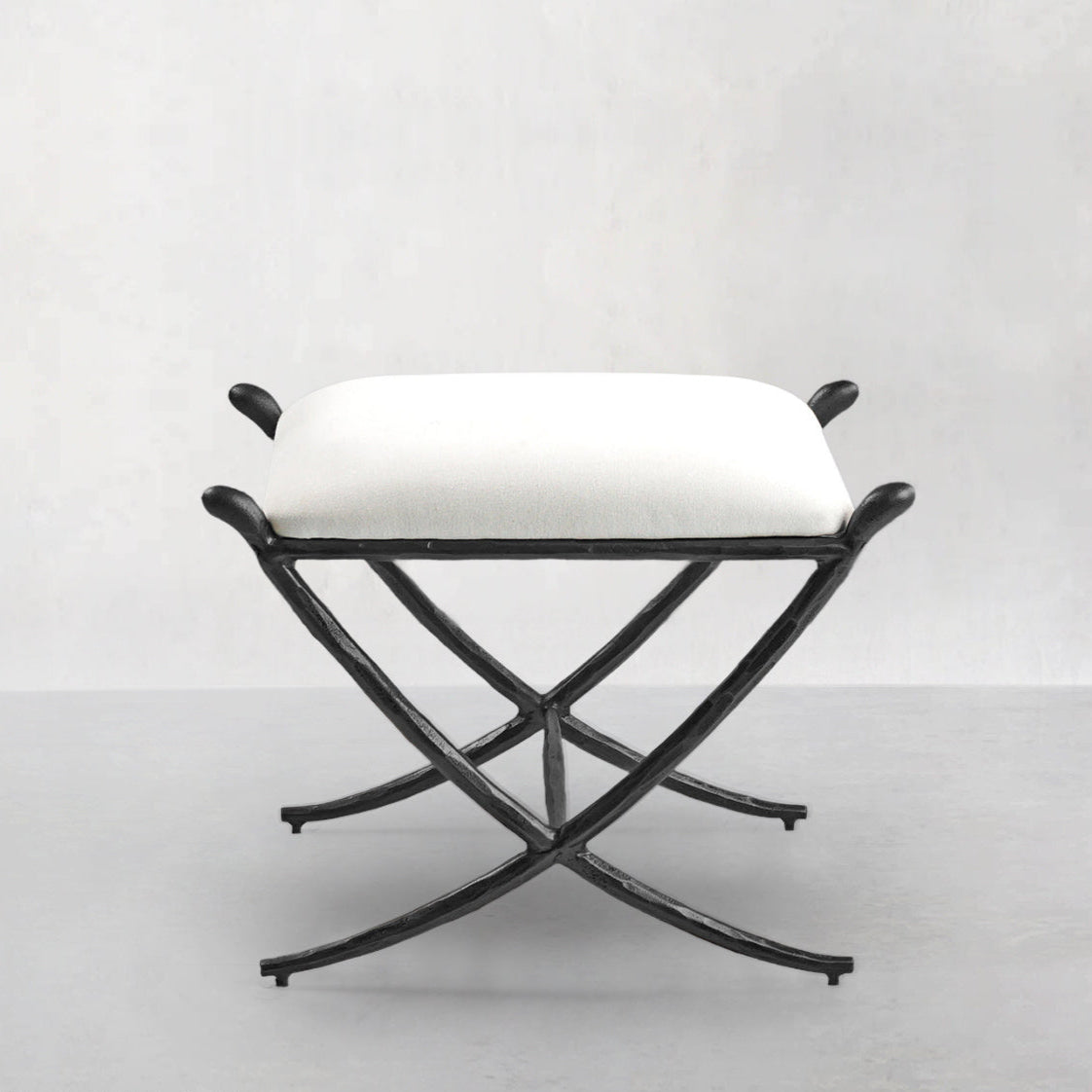 Thomson Horn Fabric Base Stool