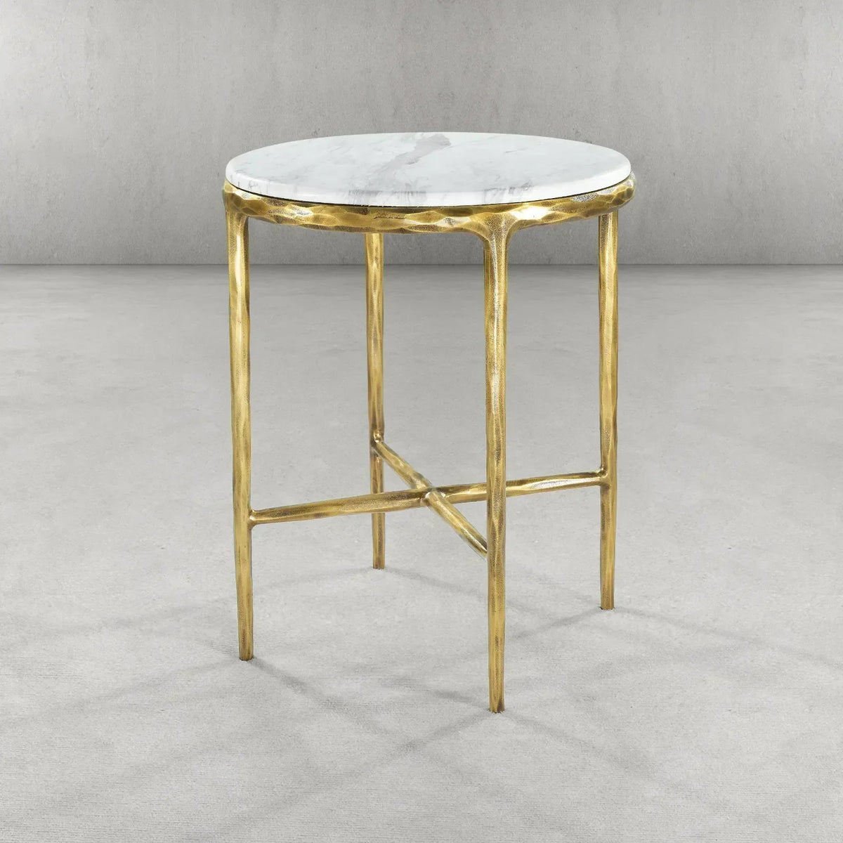 Thomson Round Marble Side Table 18" 22"