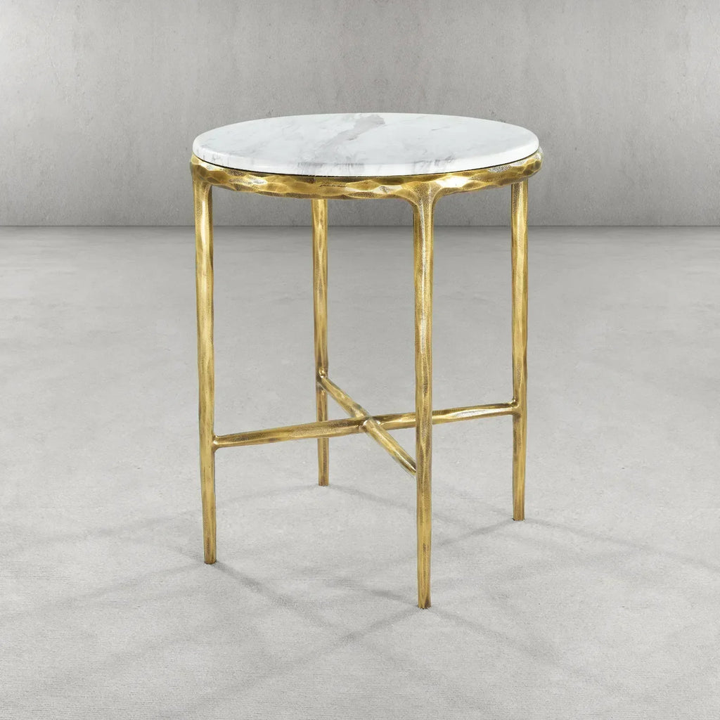 Thomson Round Marble Side Table 18" 22"