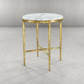 Thomson Round Marble Side Table 18" 22"