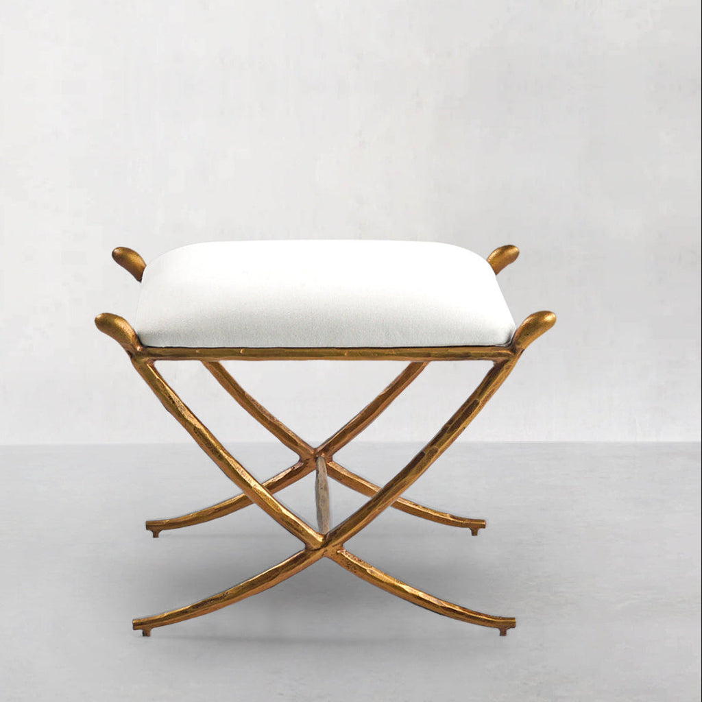 Thomson Horn Fabric Base Stool