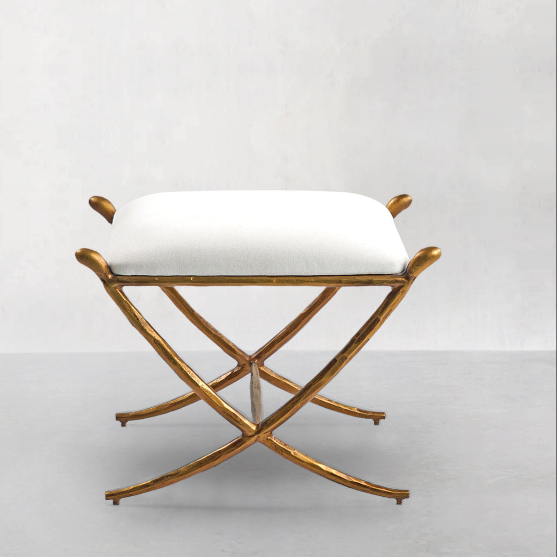 Thomson Horn Fabric Base Stool