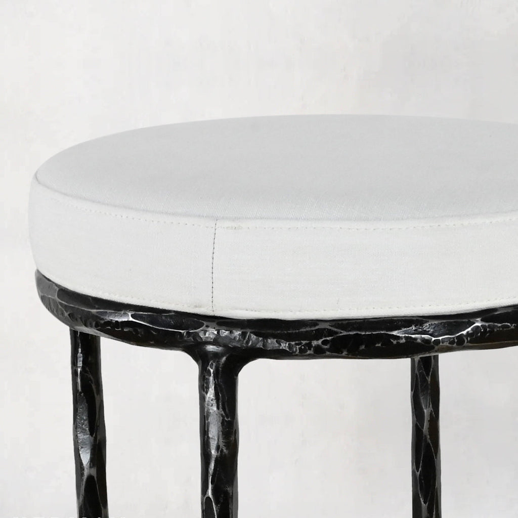 Thomson Backless Fabric Swivel Stool