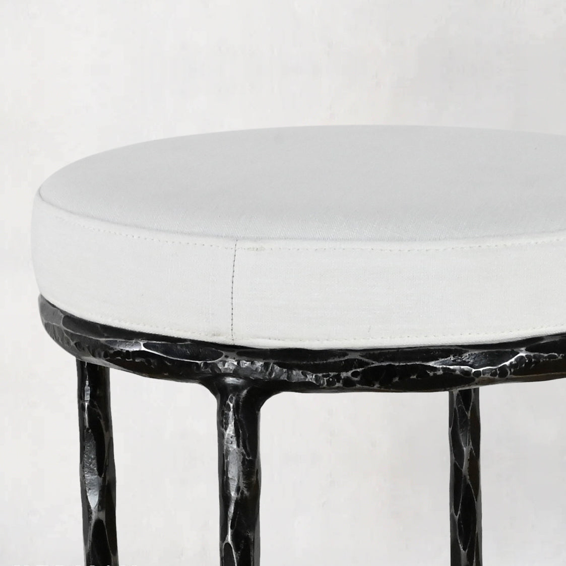 Thomson Backless Fabric Swivel Stool