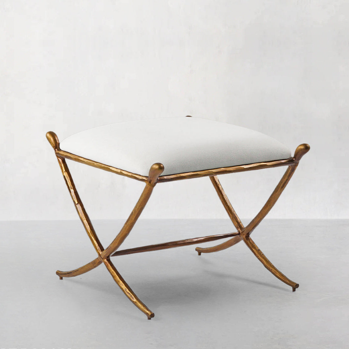 Thomson Horn Fabric Base Stool