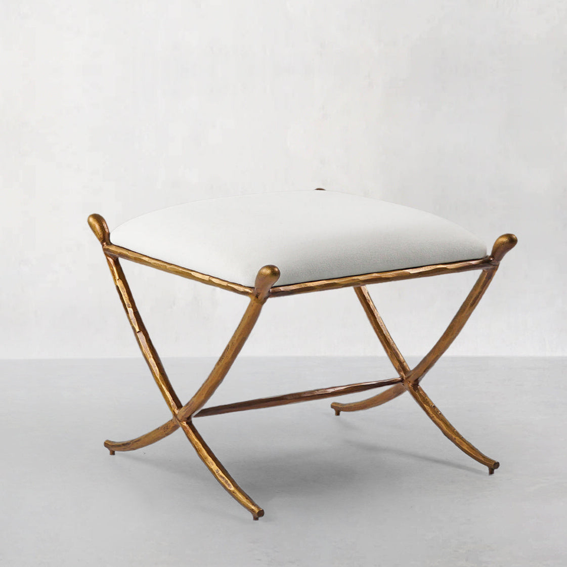 Thomson Horn Fabric Base Stool