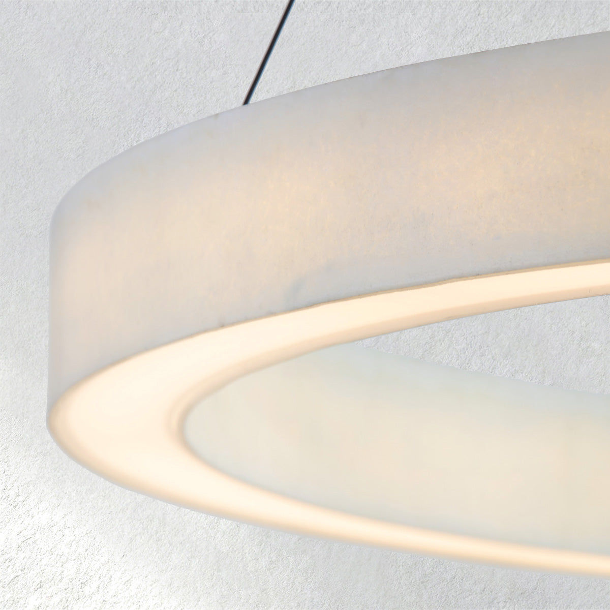 Manor Carey Alabaster StoneGlow Round Chandelier