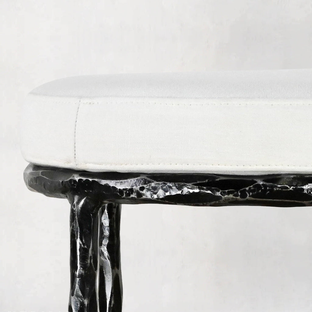 Thomson Backless Fabric Swivel Stool