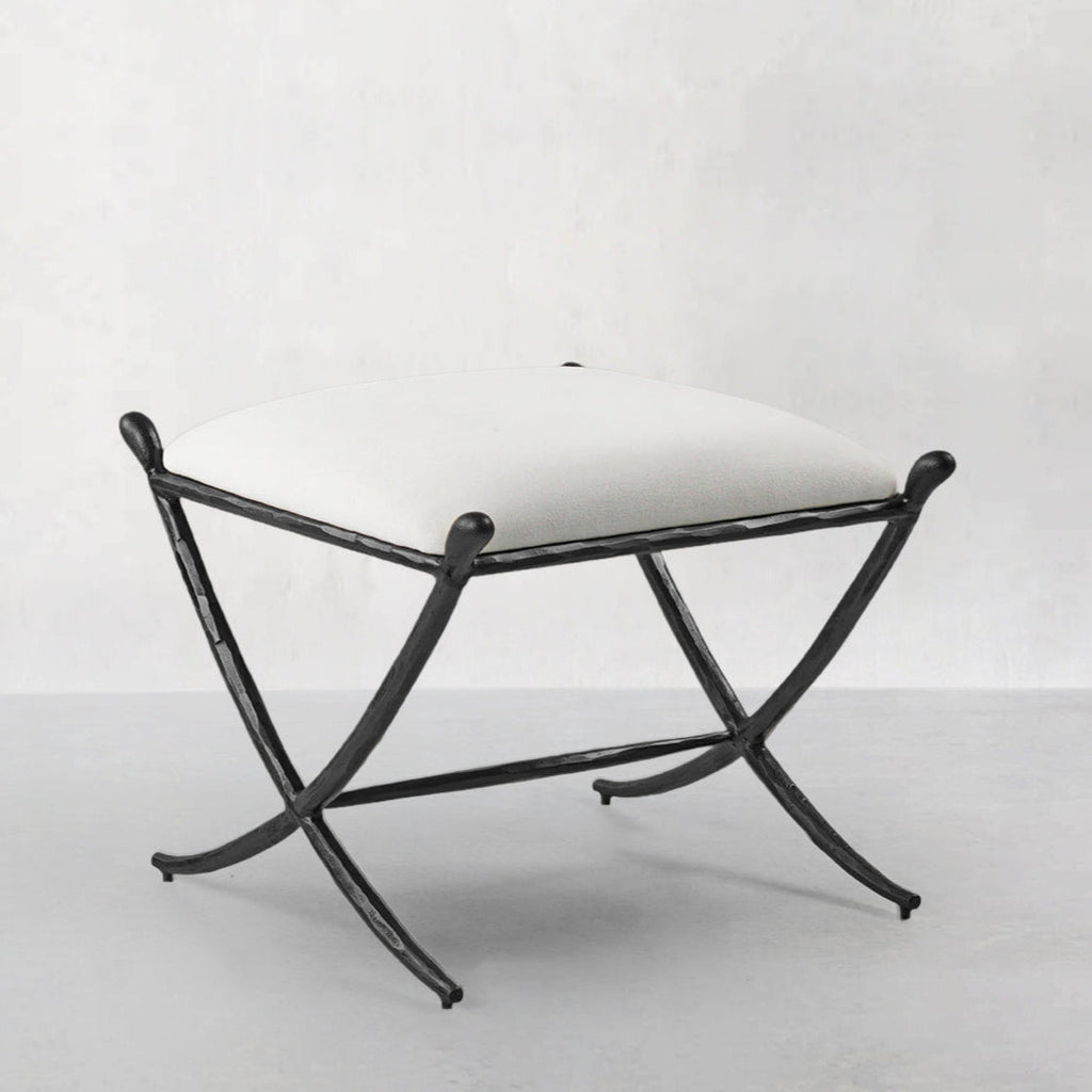 Thomson Horn Fabric Base Stool