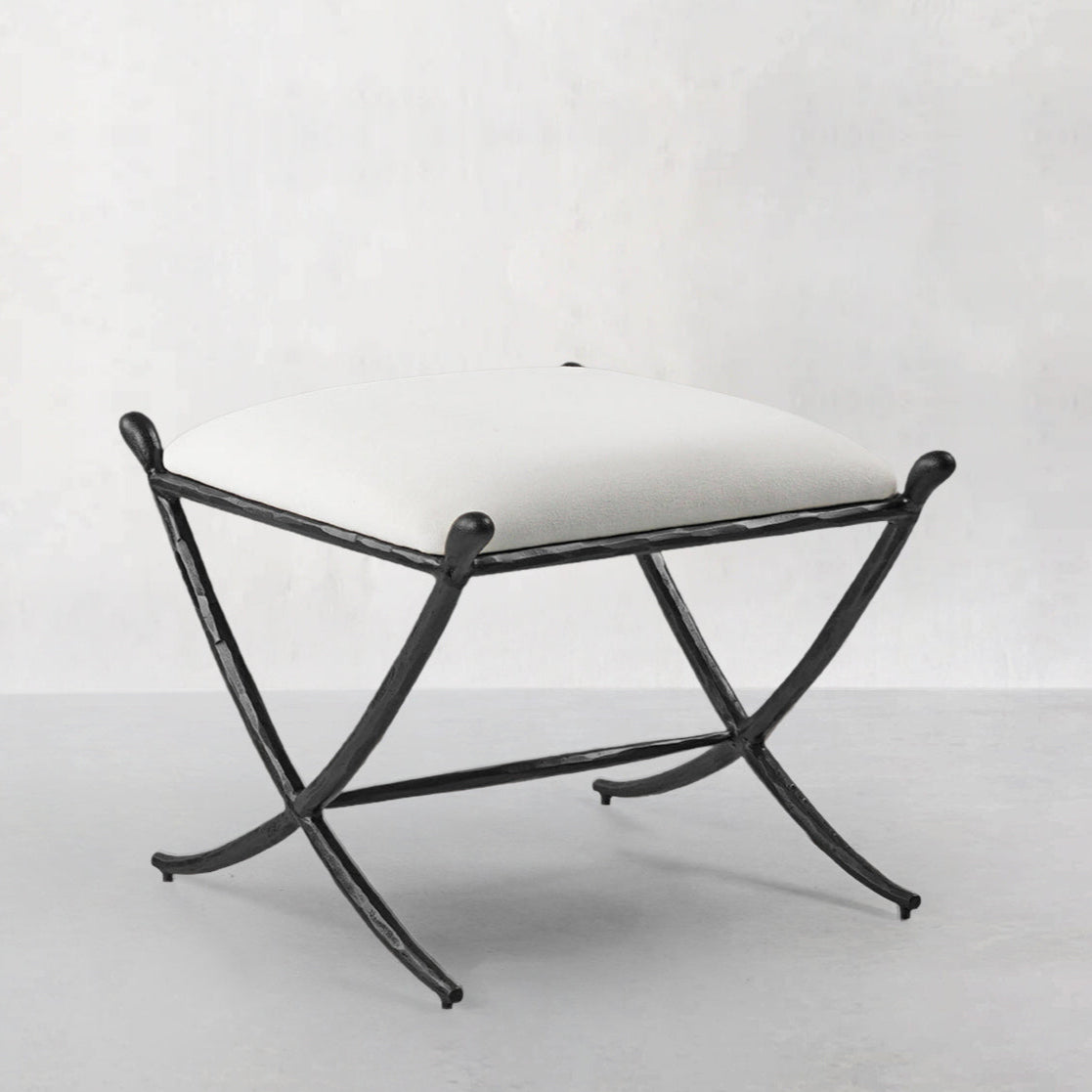 Thomson Horn Fabric Base Stool