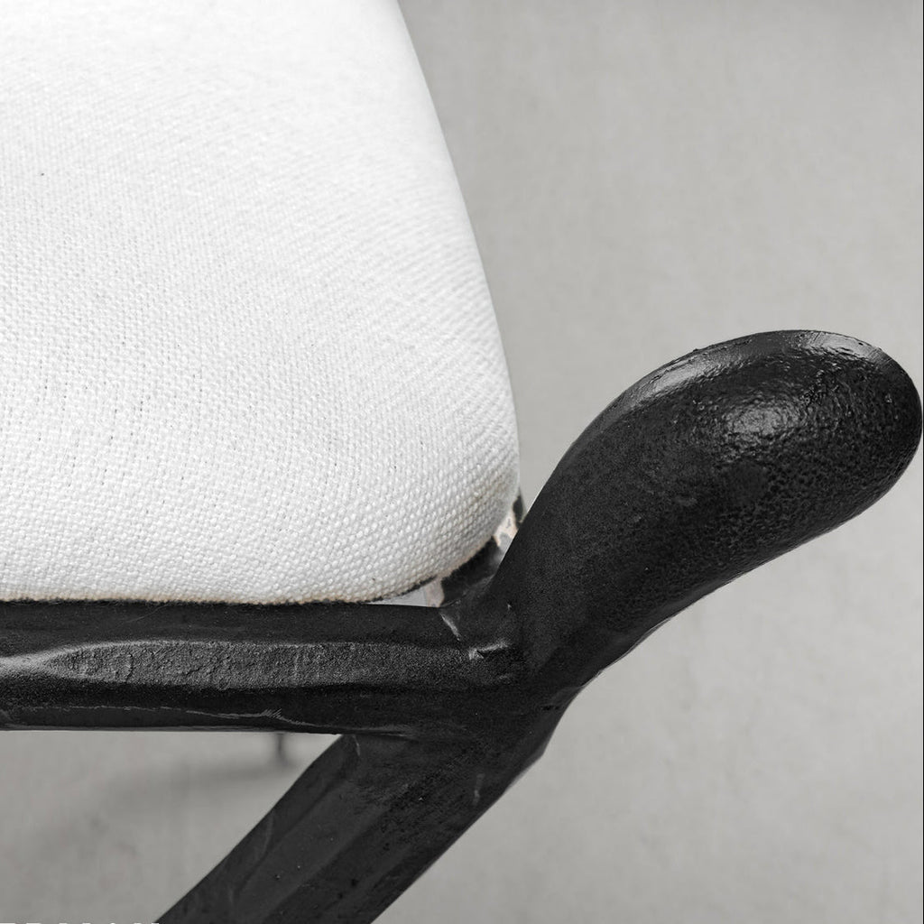 Thomson Horn Fabric Base Stool