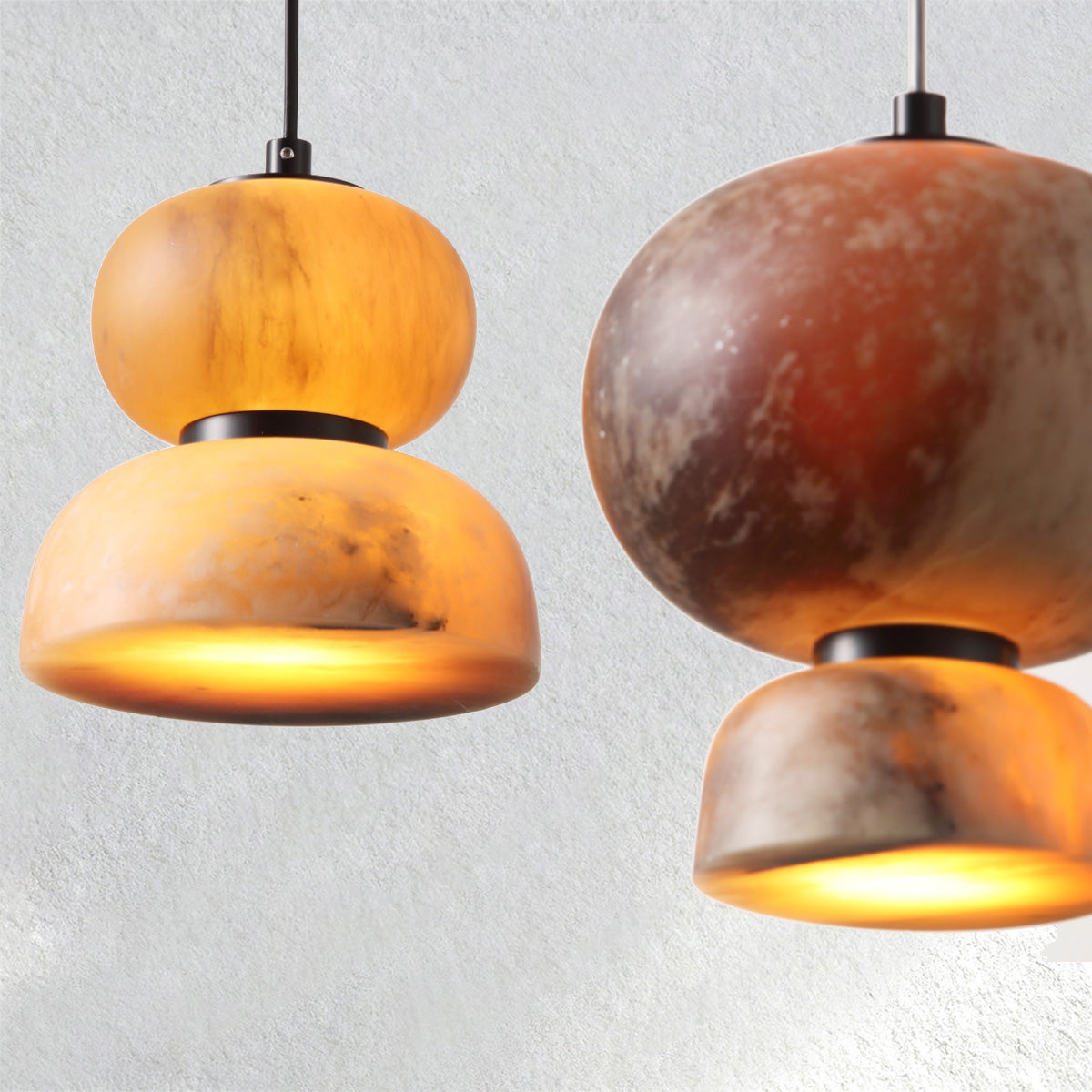 Manor Carey Eterna Alabaster Pendant – Large Circle