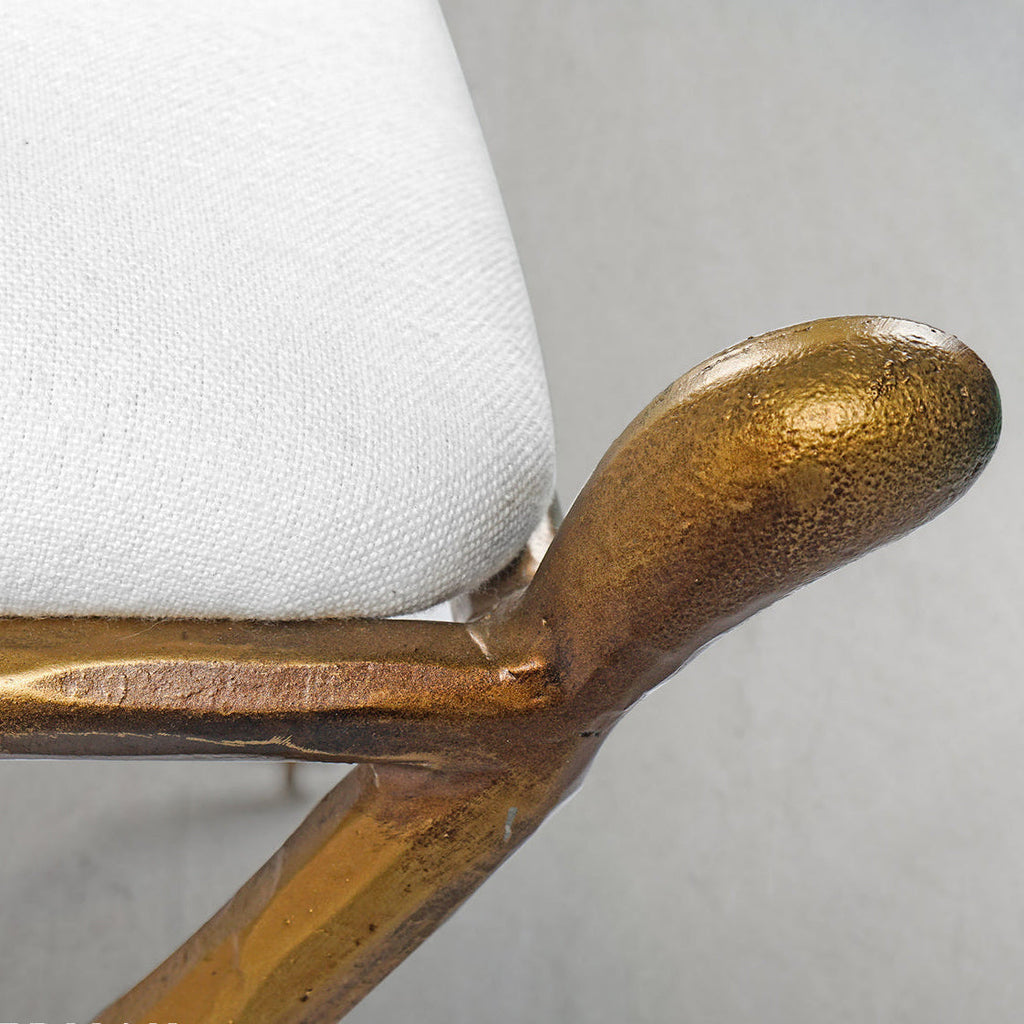 Thomson Horn Fabric Base Stool