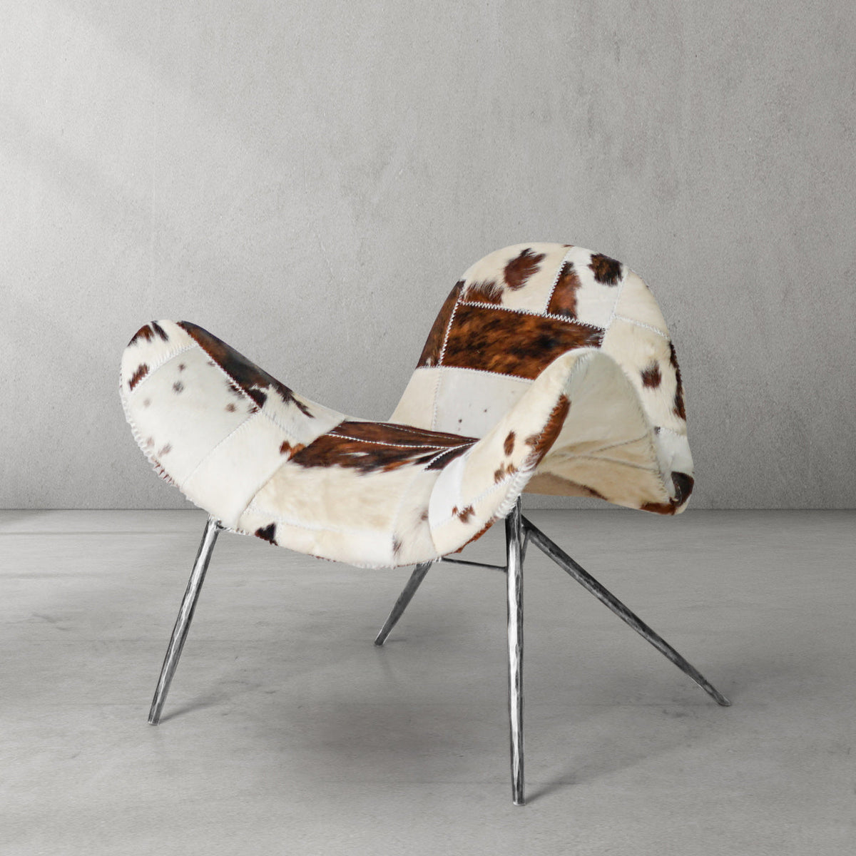 Thomson Milk Coffee Fur Lounge Chair