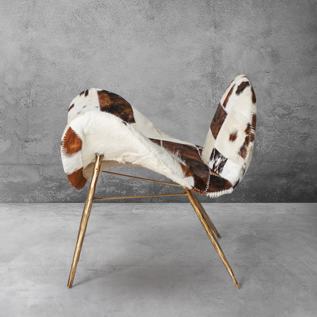 Thomson Milk Coffee Fur Lounge Chair