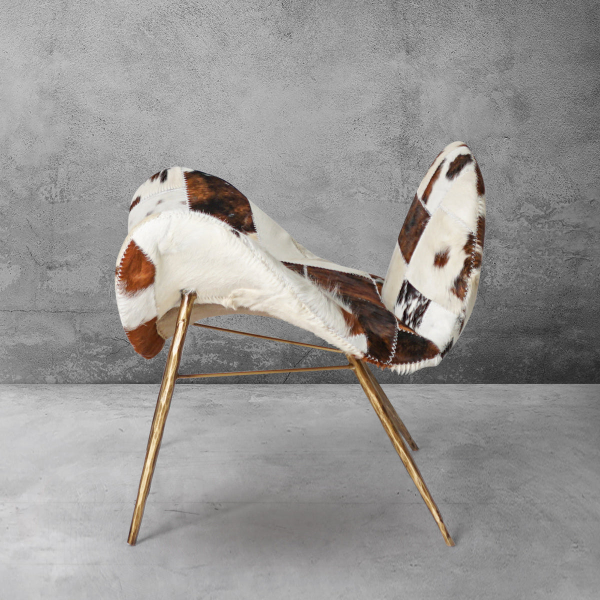 Thomson Milk Coffee Fur Lounge Chair