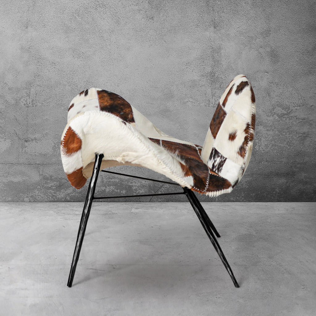 Thomson Milk Coffee Fur Lounge Chair