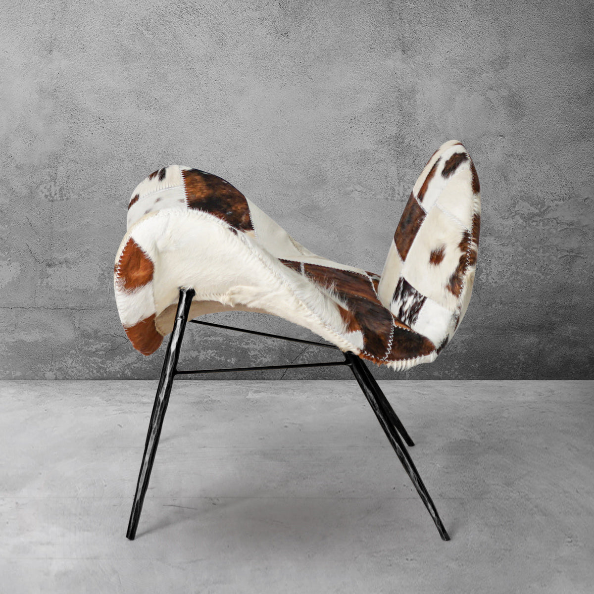 Thomson Milk Coffee Fur Lounge Chair
