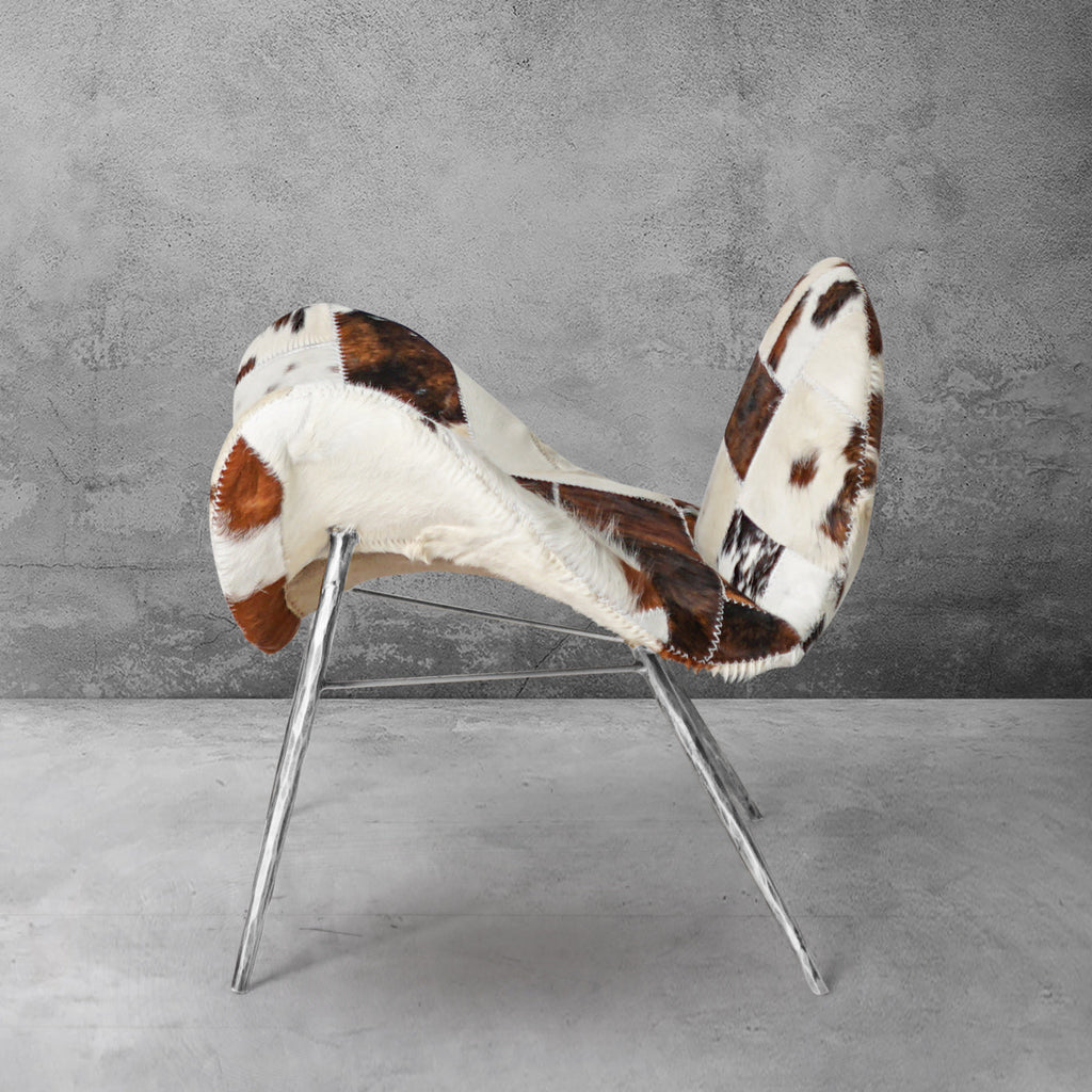 Thomson Milk Coffee Fur Lounge Chair