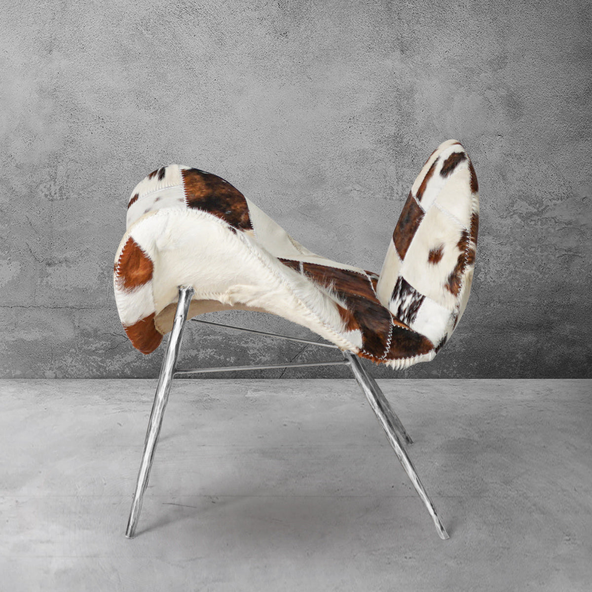 Thomson Milk Coffee Fur Lounge Chair