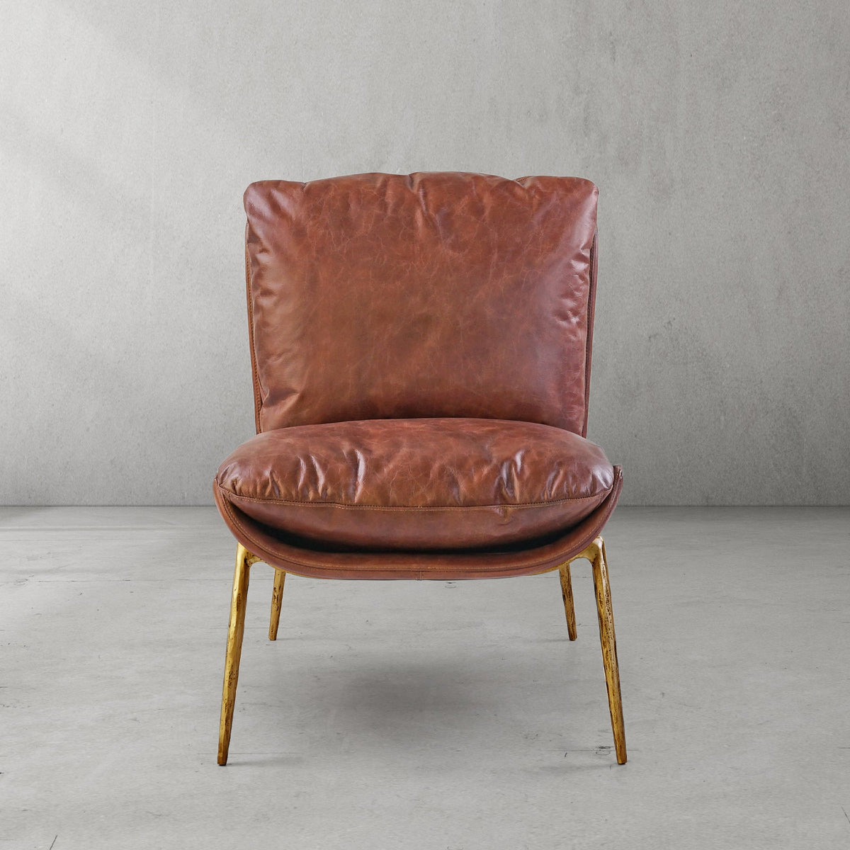 Thomson Vintage Leather Armrest Lounge Chair