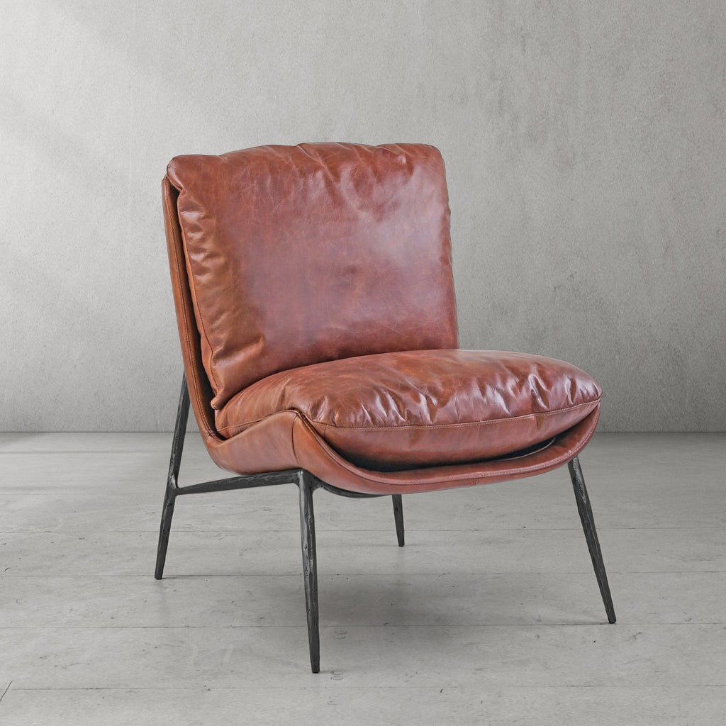 Thomson Vintage Leather Armrest Lounge Chair