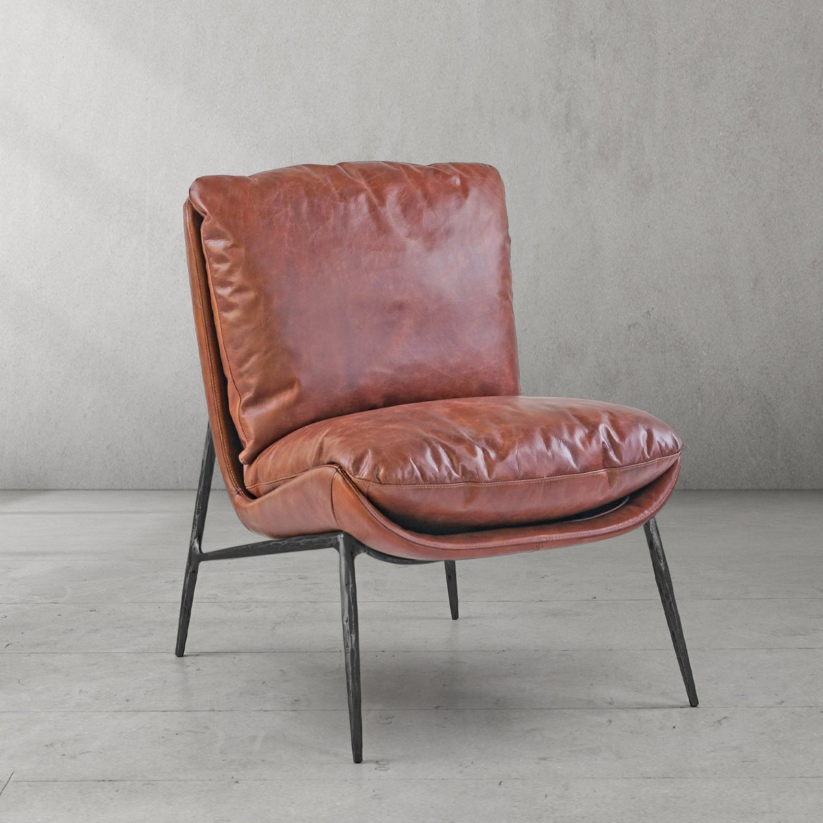 Thomson Vintage Leather Armrest Lounge Chair