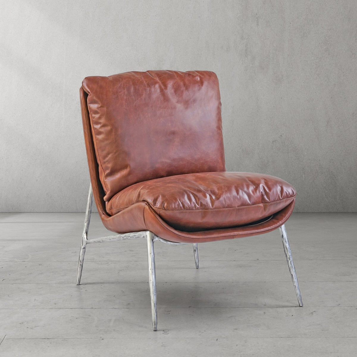 Thomson Vintage Leather Armrest Lounge Chair
