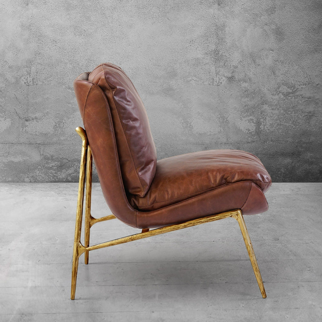 Thomson Vintage Leather Armrest Lounge Chair