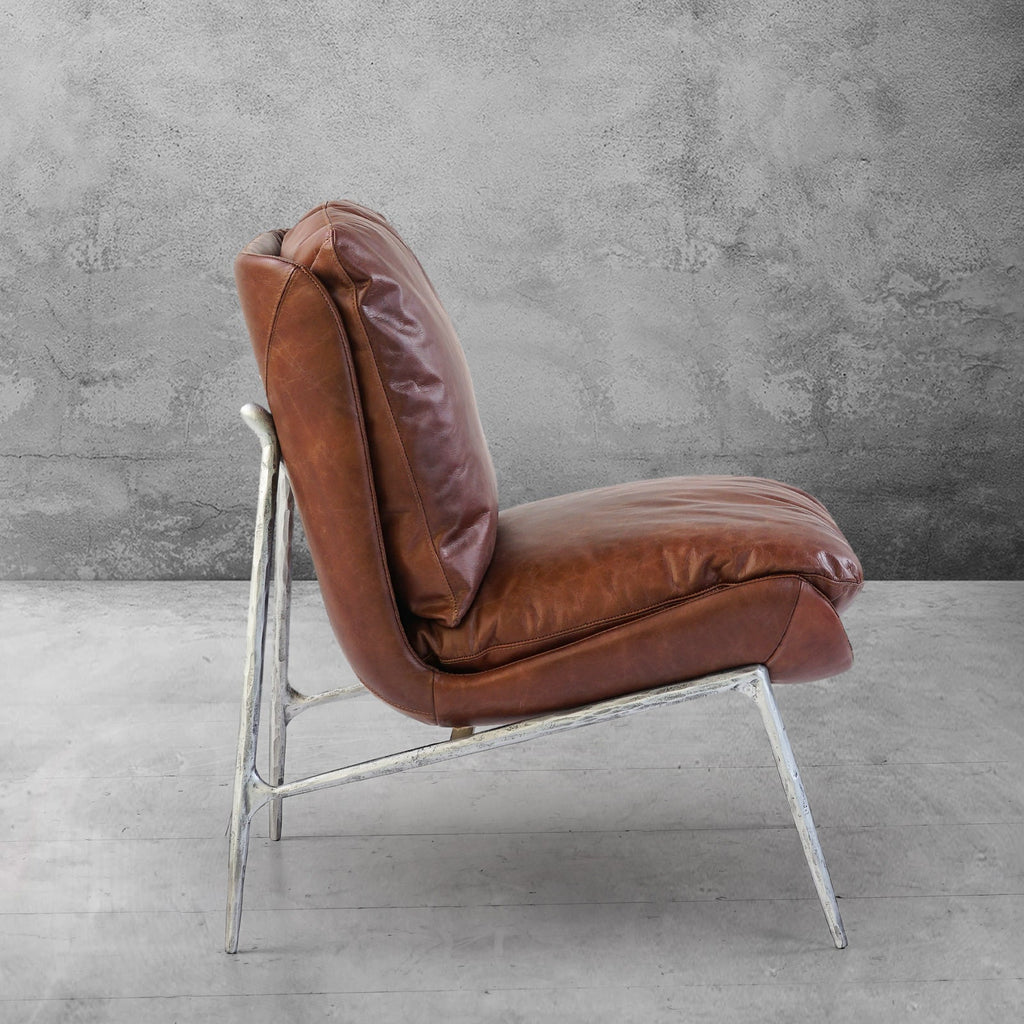 Thomson Vintage Leather Armrest Lounge Chair