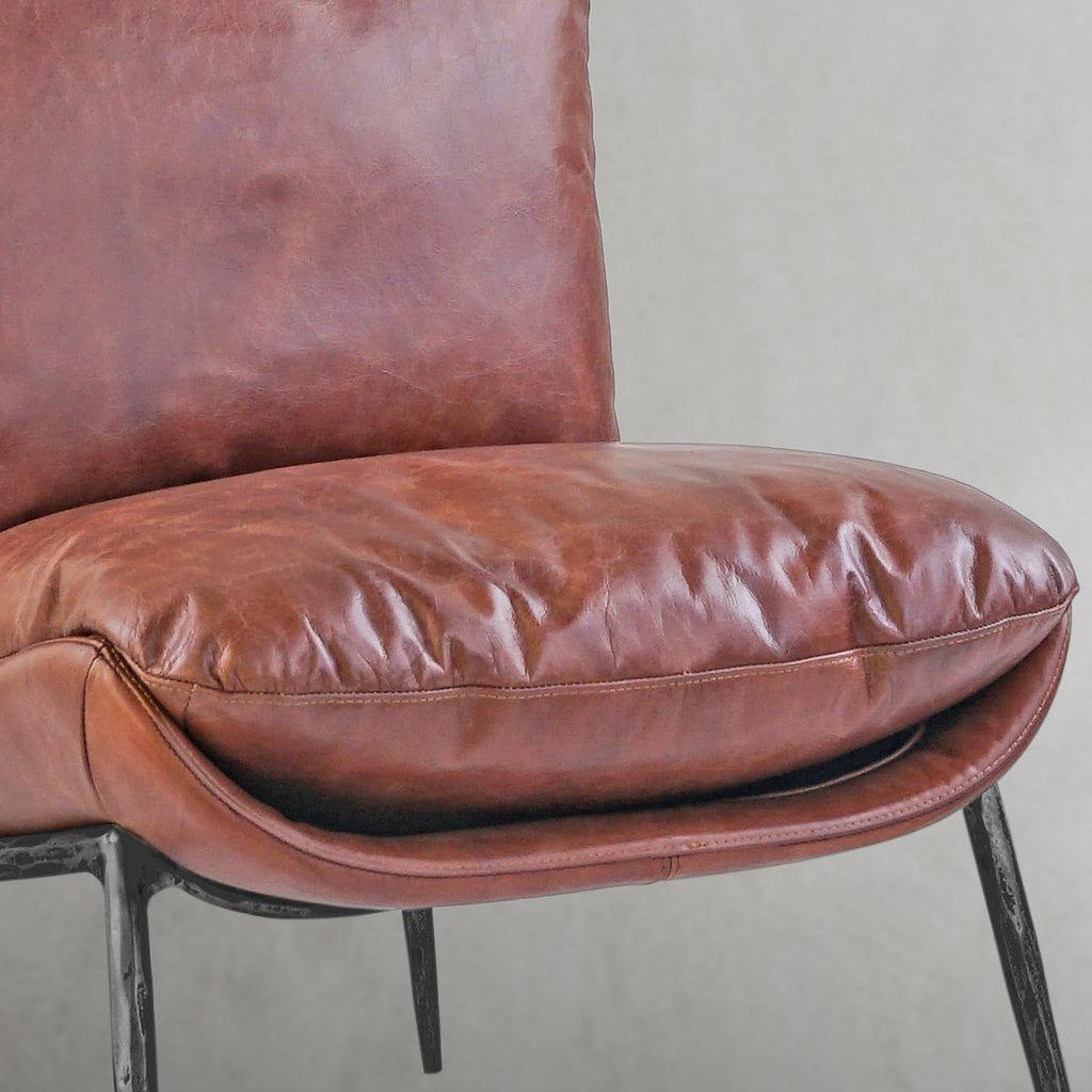 Thomson Vintage Leather Armrest Lounge Chair