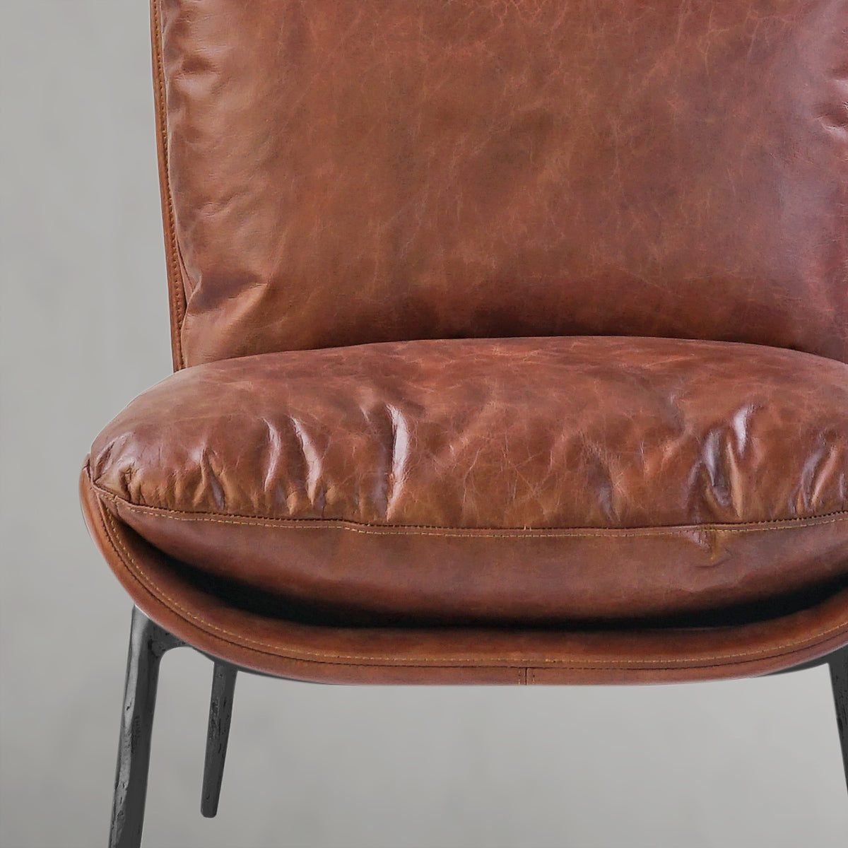 Thomson Vintage Leather Armrest Lounge Chair