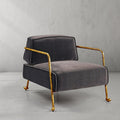 Thomson Gray Velvet Armchair