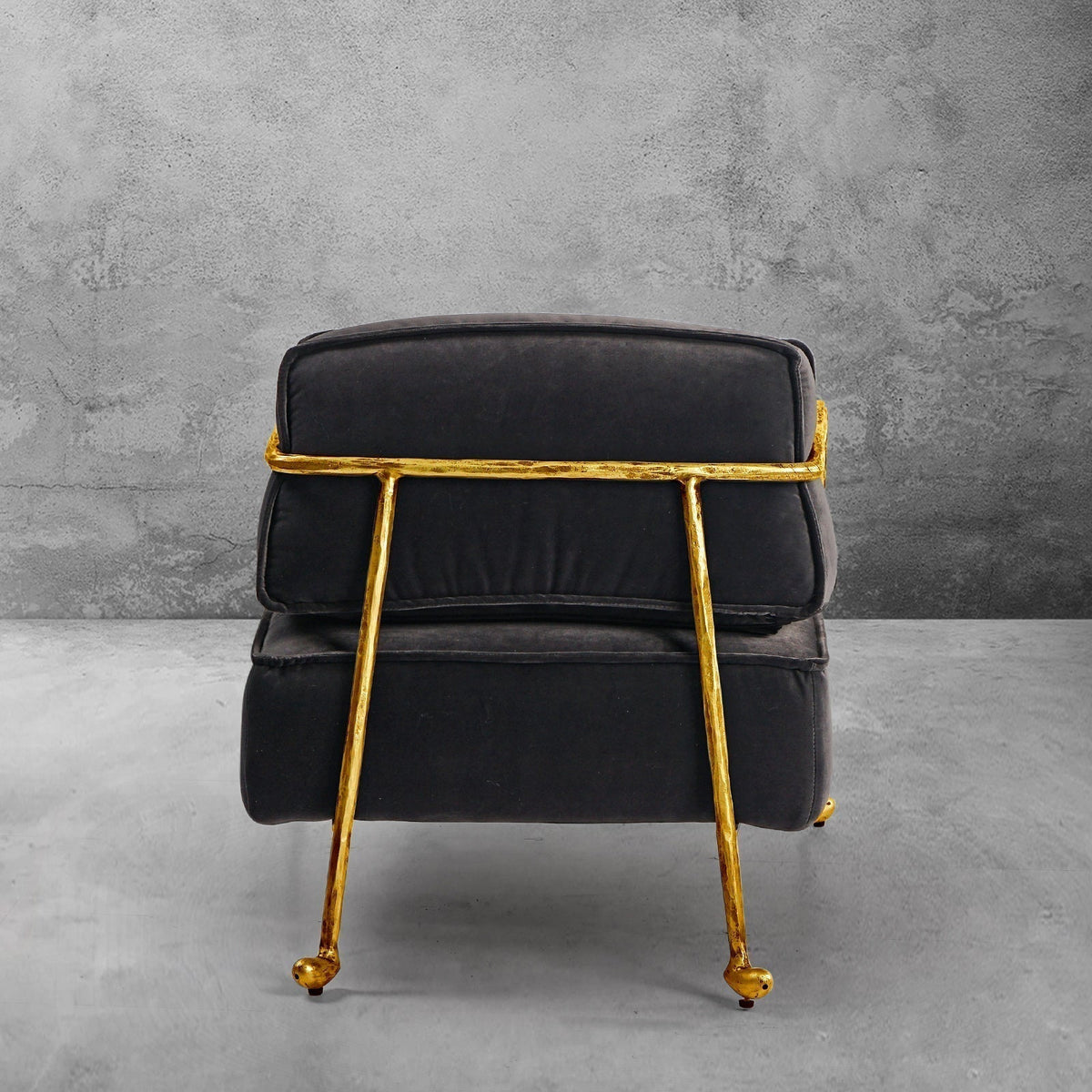 Thomson Gray Velvet Armchair