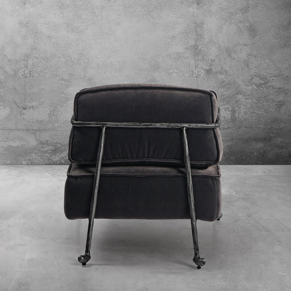 Thomson Gray Velvet Armchair