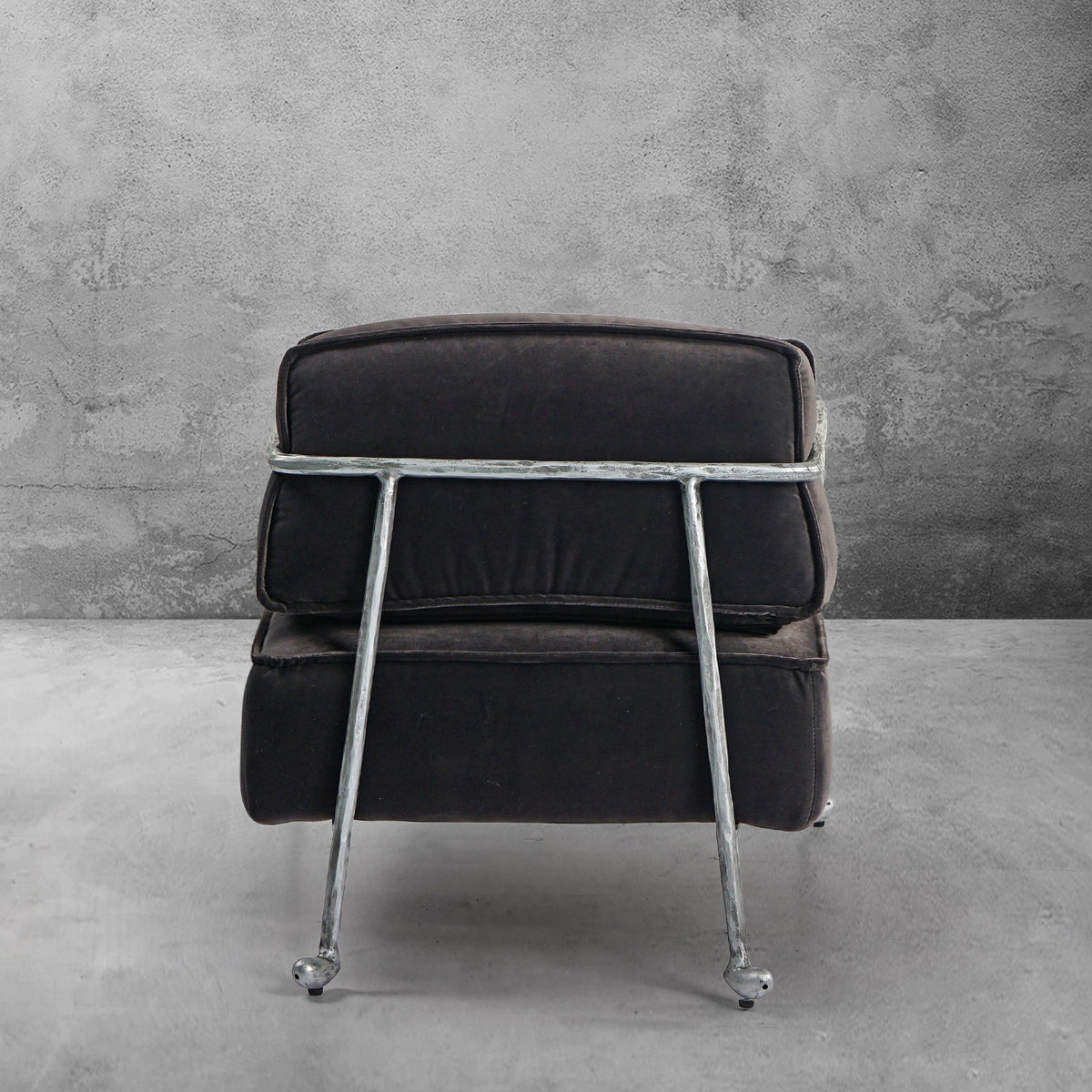 Thomson Gray Velvet Armchair